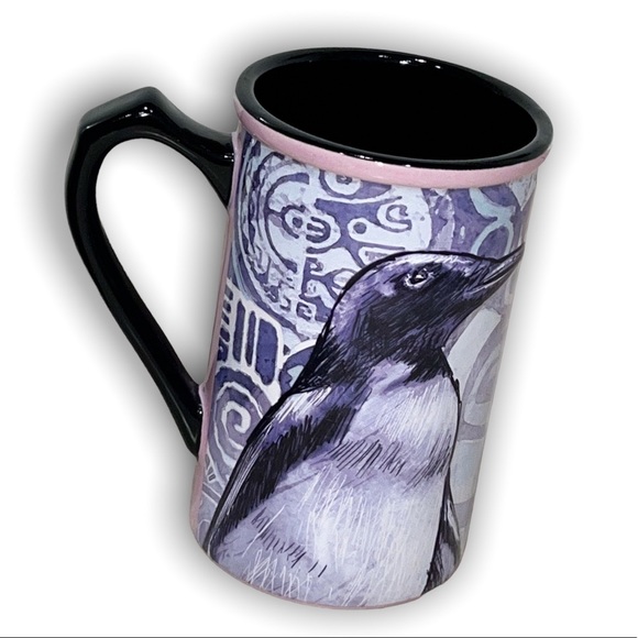 seaworld 3D penguins mug large black & purple - Picture 2 of 3